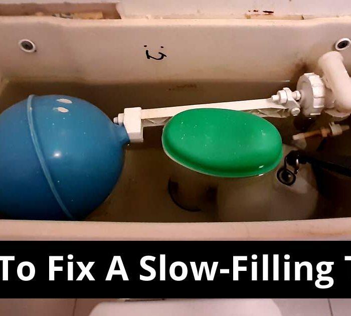 slow-filling toilet