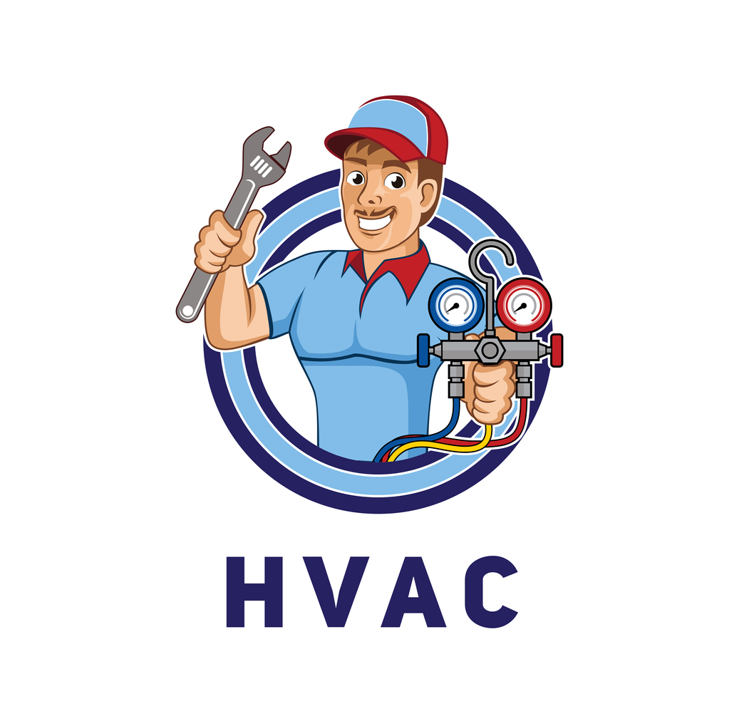 HVAC tech illustration