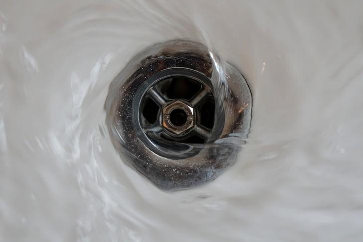 slow drain sink