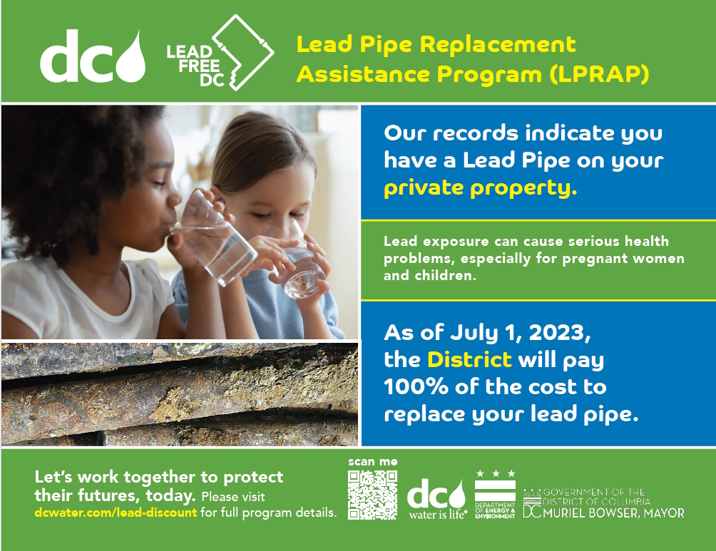 Washington DC Lead Pipe Replacement Assistance Program