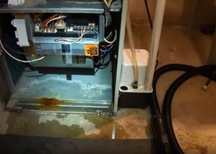 leaking furnace