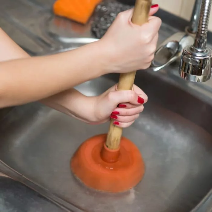clogged sink
