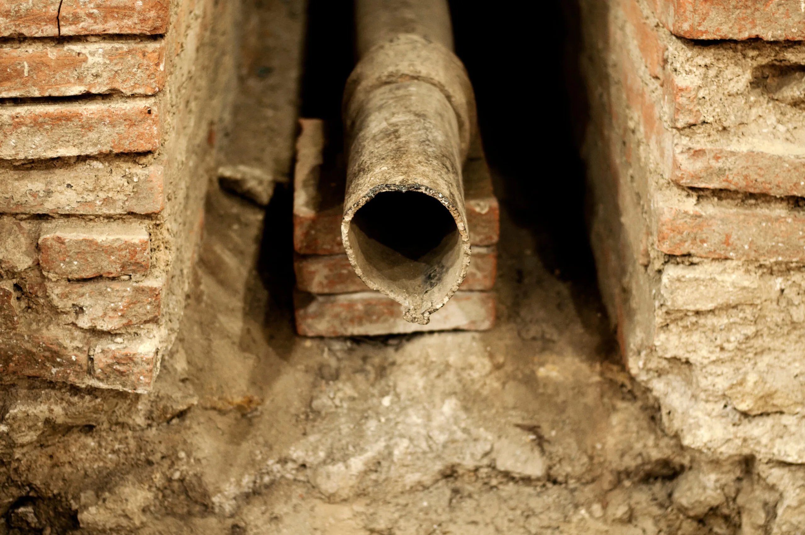 Ancient lead pipe
